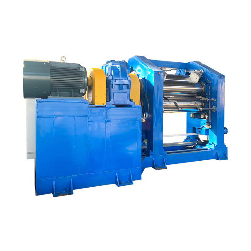 3개의 롤 고무 캘린더 기계