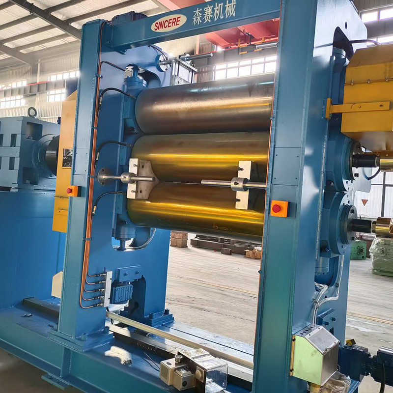 4개의 롤 고무 캘린더 기계