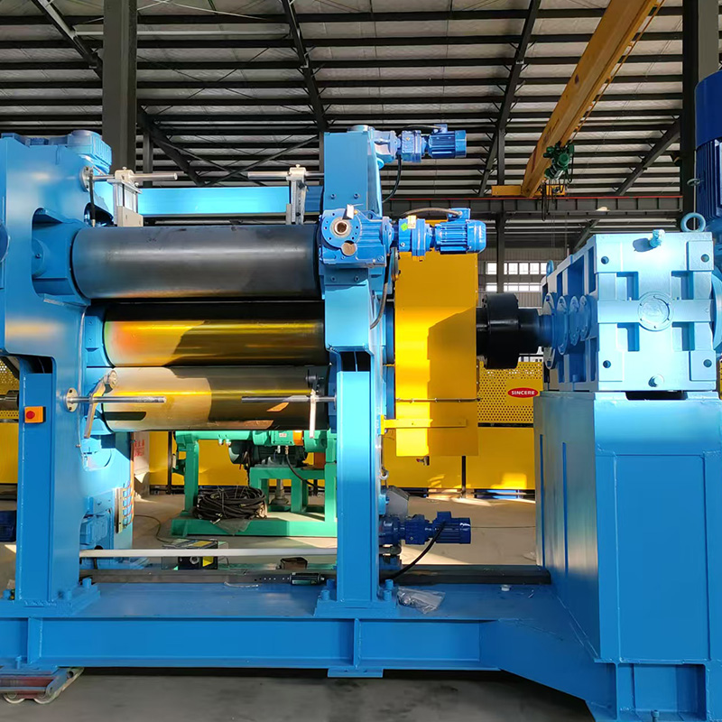 4개의 롤 고무 캘린더 기계