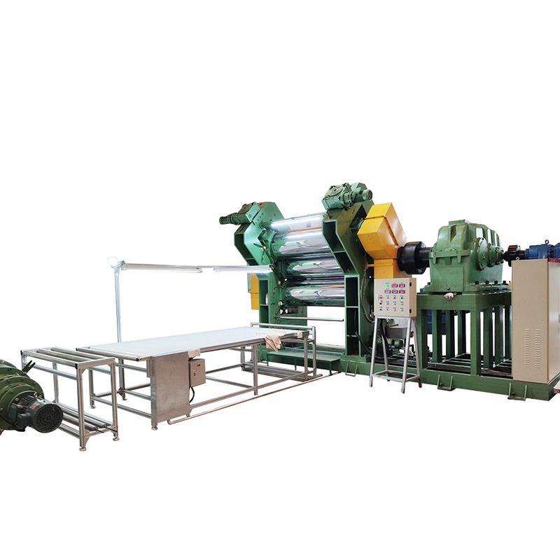 3개의 롤 고무 캘린더 기계